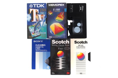 Lot 486 - A Selection of Media Tapes, Cleaners, & Adapters