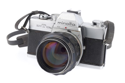 Lot 87 - A Minolta SRT-101b and f/1.2 Lens