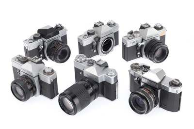 Lot 203 - A Selection of Praktica 35mm SLR Cameras