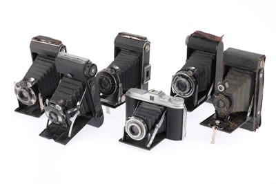 Lot 287 - Six Folding Cameras