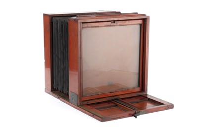 Lot 520 - 12x12 Mahogany & Brass Tailboard Wetplate Camera