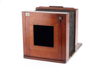 Lot 520 - 12x12 Mahogany & Brass Tailboard Wetplate Camera