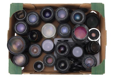 Lot 275 - A Large Selection of 35mm Camera Lenses