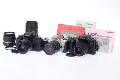 Lot 212 - A Selection of Canon 35mm SLR Cameras