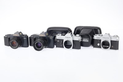 Lot 85 - A Group of Canon 35mm SLR cameras