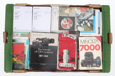 Lot 498 - A Large Selection of Manuals, Guides, and Camera Literature