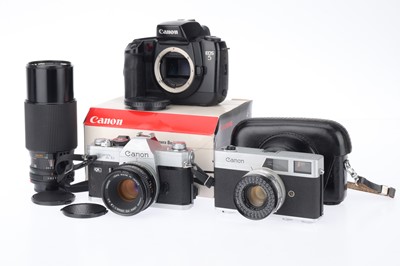 Lot 83 - A Group of Canon Film Cameras