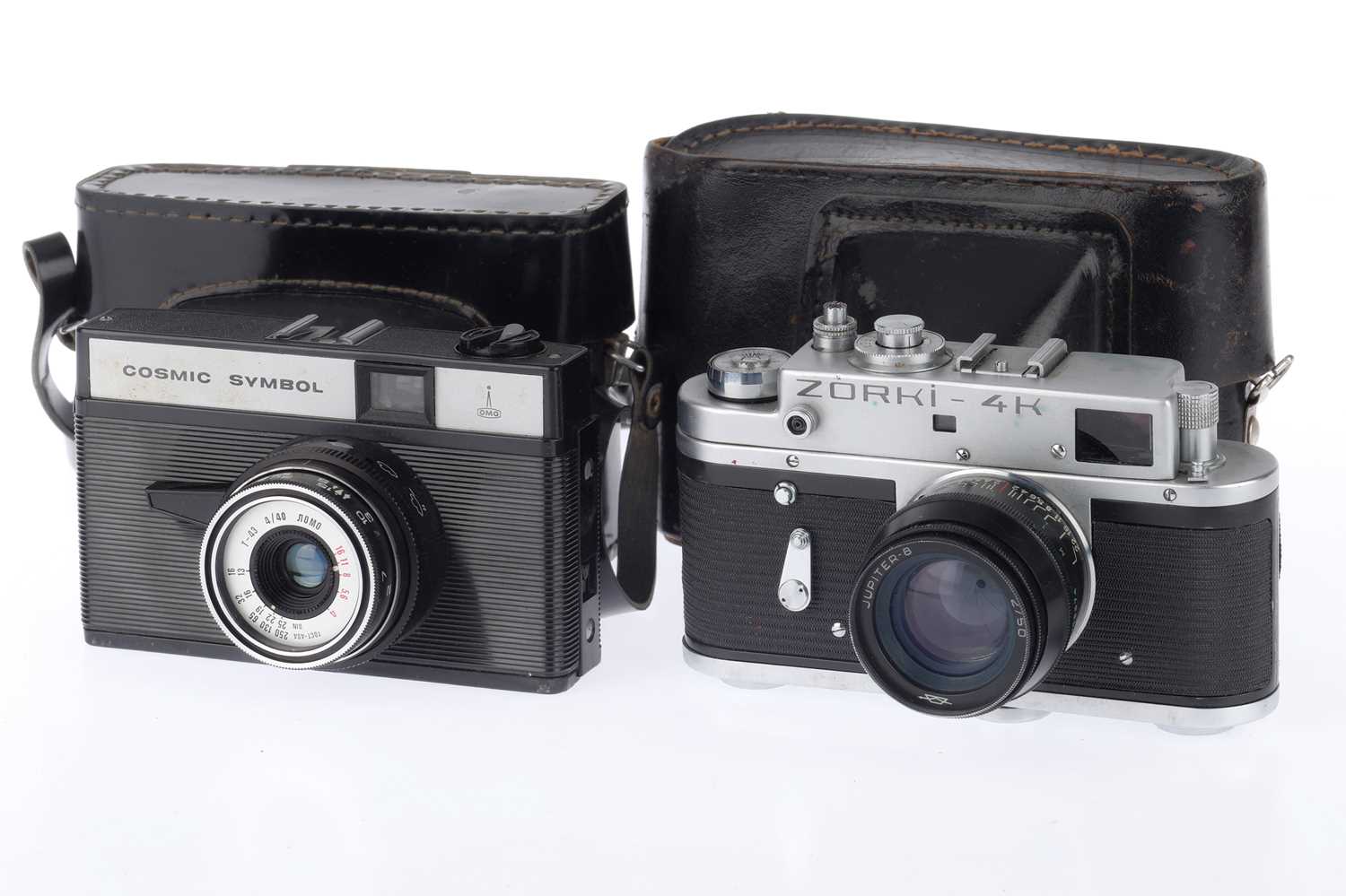 Russian Camera Gun Lot 67 - A Pair of 35mm Russian Cameras,