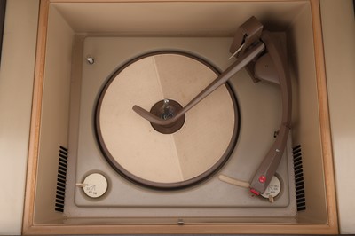 Lot 842 - a PYE Stereophonic Projection System Gramophone and Table