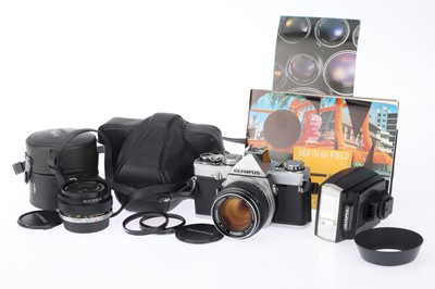 Lot 109 - An Olympus OM-1 Camera Outfit