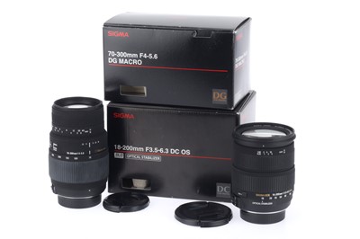 Lot 262 - A Pair of Sigma Telephoto Zoom Lenses