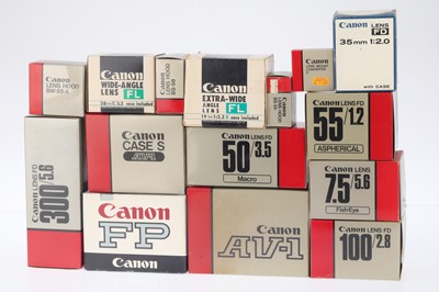 Lot 507 - A Selection of Canon Packaging