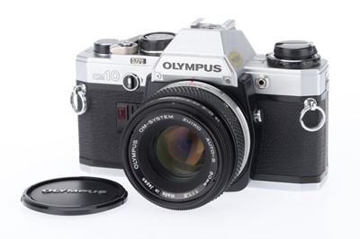 Lot 120 - An Olympus OM-10 35mm SLR Camera