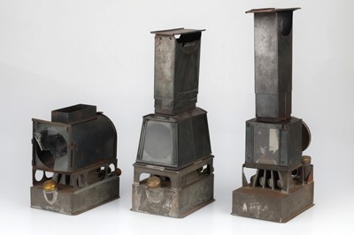 Lot 364 - A Group of 4-Wick Magic Lantern Illuminants