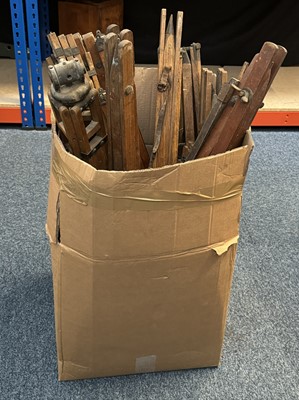 Lot 493 - A Large Box of Wooden Tripod Legs