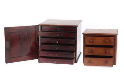 Lot 785 - 6 Drawer Collectors Cabinet, & Other