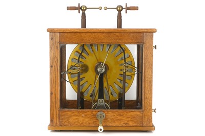 Lot 406 - A Cased 12in Wimshurst Machine