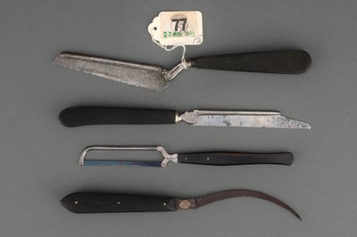 Lot 41 - A Group of Surgical Finger Saws/Bistoury