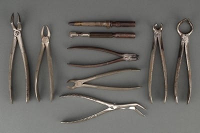 Lot 371 - A Group of Dental Forceps and Others