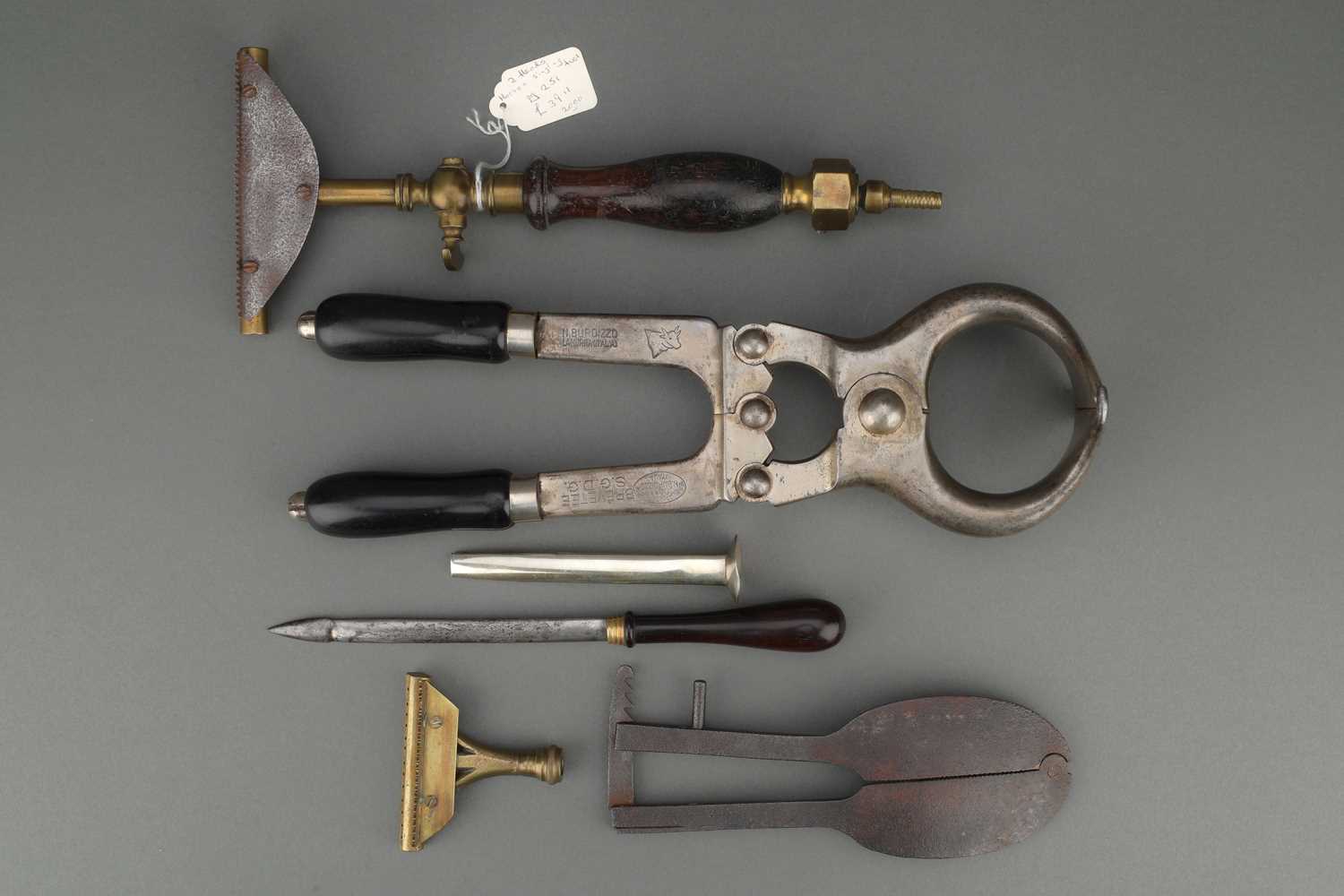 Lot 814 - A Group of Veterinary Instruments,