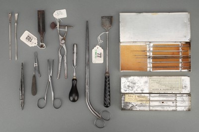 Lot 46 - A Miscellaneous Group of Surgical Instruments