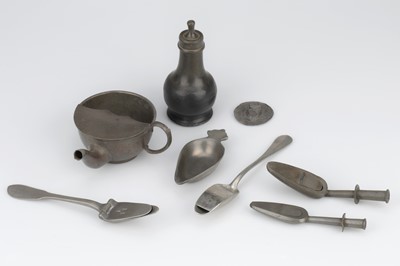 Lot 154 - Pewter Feeding Instruments and Vessels