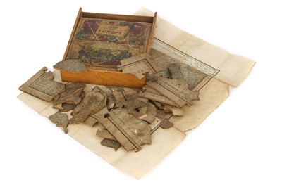 Lot 412 - A 19th Century Map of Europe Jigsaw