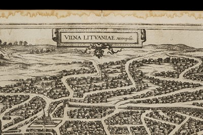 Lot 414 - A 16th Century Map of Vilnius, Lithuania
