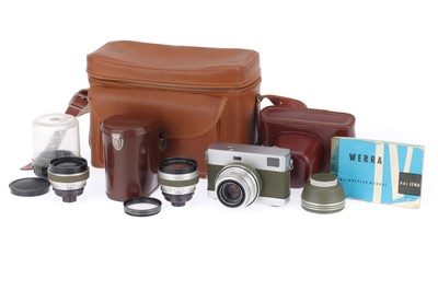 Lot 53 - A Carl Zeiss Jena Werra 3 Camera Outfit