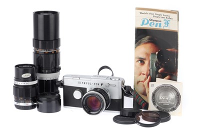 Lot 123 - An Olympus PEN-FT 35mm Camera Outfit