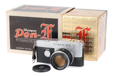 Lot 137 - An Olympus PEN-F Half Frame Camera