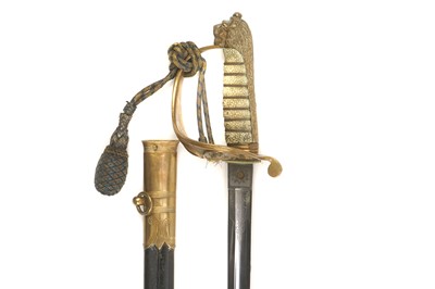 Lot 431 - British Naval Officers Pattern 1827 Sword