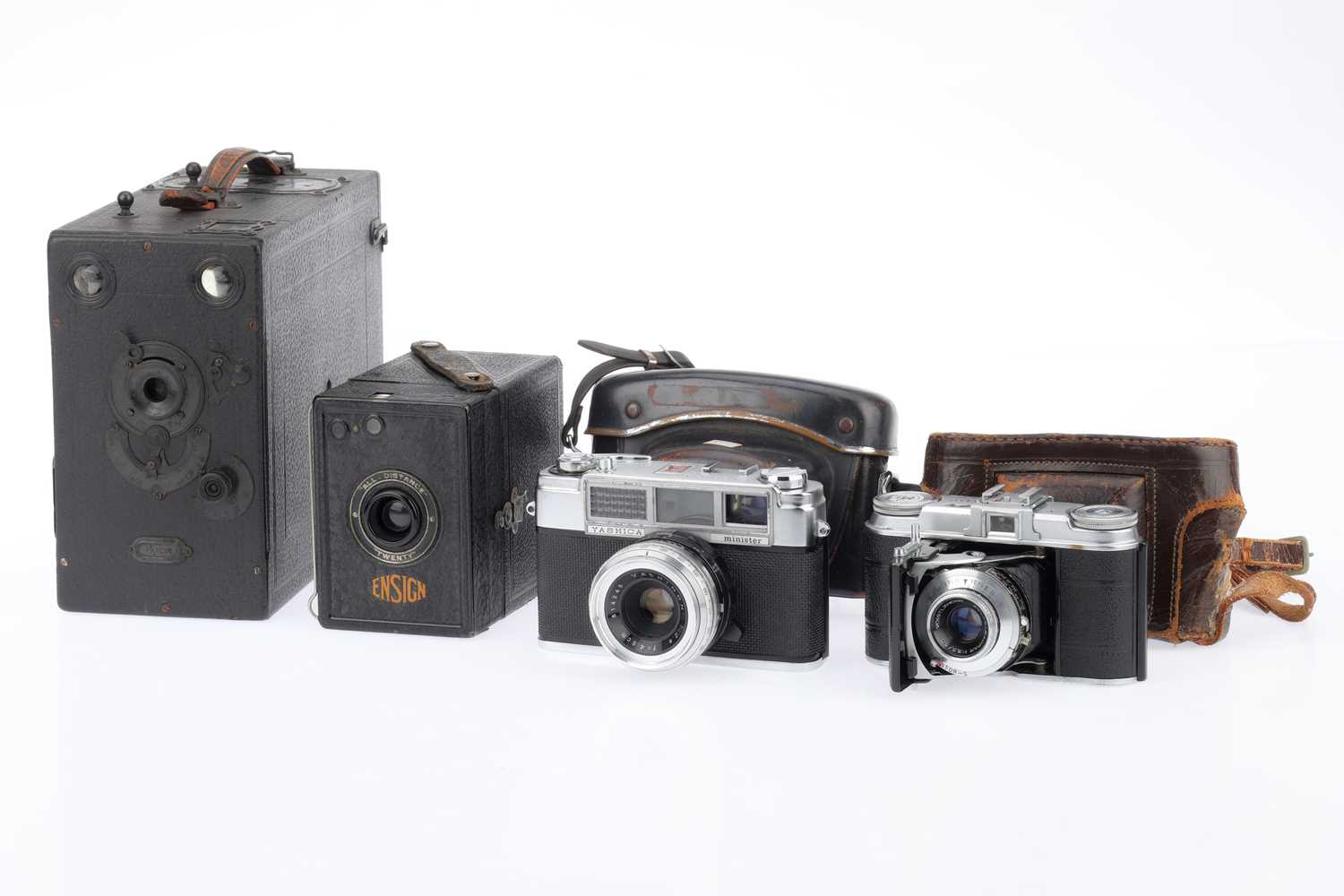 Lot 230 - A Group of Film and Box Cameras,