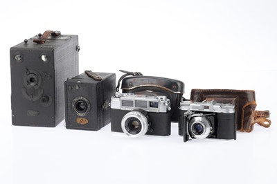 Lot 230 - A Group of Film and Box Cameras