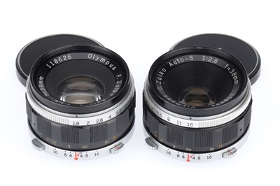 Lot 376 - A Pair of Olympus PEN System 38mm Lenses