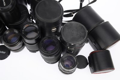 Lot 375 - A Selection of 35mm Camera Lenses