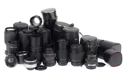 Lot 375 - A Selection of 35mm Camera Lenses