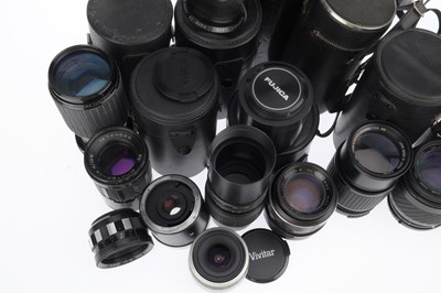 Lot 375 - A Selection of 35mm Camera Lenses