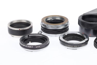 Lot 470 - A Group of Olympus PEN-F Lens Adapters