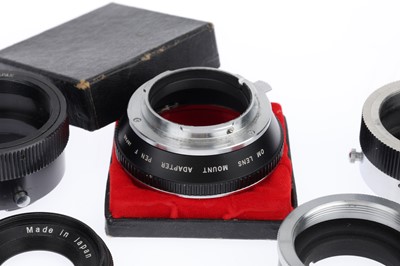 Lot 470 - A Group of Olympus PEN-F Lens Adapters