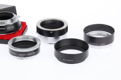 Lot 470 - A Group of Olympus PEN-F Lens Adapters