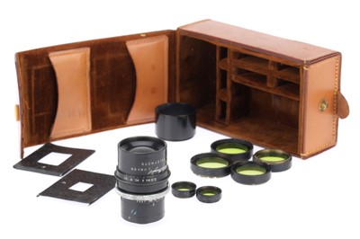 Lot 380 - A Dallmeyer f/3.5 3 inch Telephoto Cine Lens and Filters