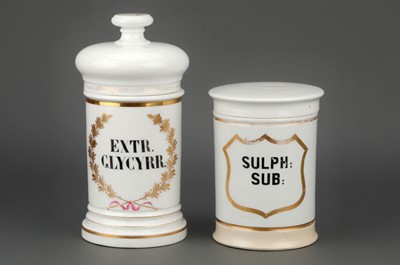 Lot 126 - A Large French Apothecary Jar & Another