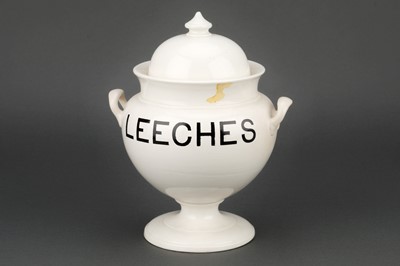 Lot 127 - A Creamwear Chemists Leech Jar