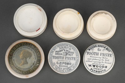 Lot 131 - A Collection of toothpaste & ointment jars