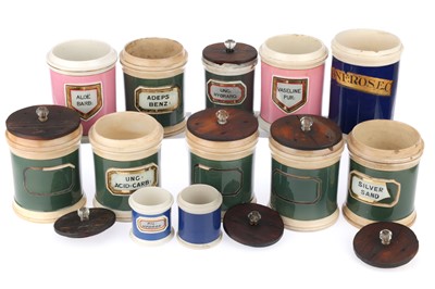 Lot 651 - Collection of 12 Apothecary Chemist Jars