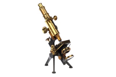 Lot 666 - A Watson Royal Brass Microscope