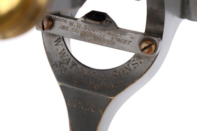 Lot 666 - A Watson Royal Brass Microscope