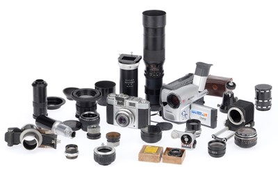 Lot 521 - A Mixed Selection of Lenses and Photographica