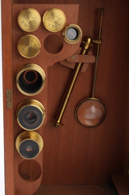 Lot 662 - A Good Victorian Brass Compound Microscope